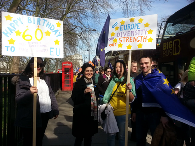 CLD march for Europe 25 March 2017