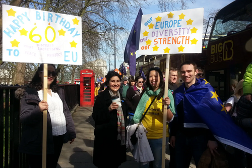 CLD march for Europe 25 March 2017