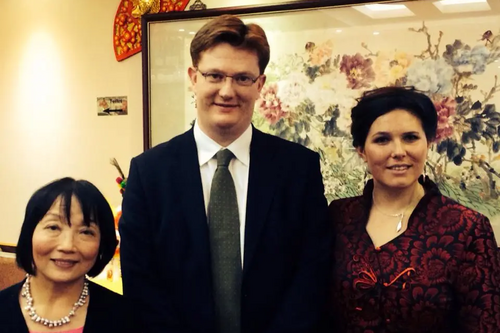 Linda Chung, Danny Danny Alexander MP and Sarah Yong 11 Feb 2014