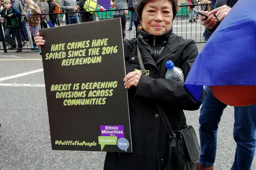 Marguerita Morton at Peoples Vote March
