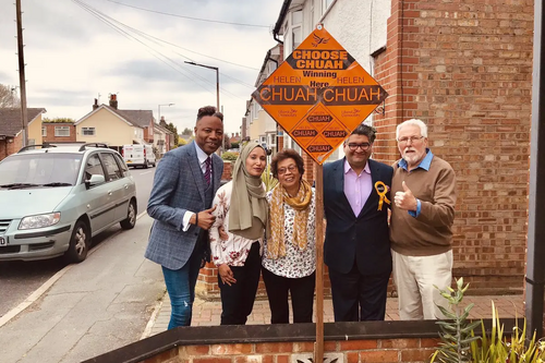 Cllr Helen Chuah with Rabina Khan, Roger Lynch, Kishan Devani