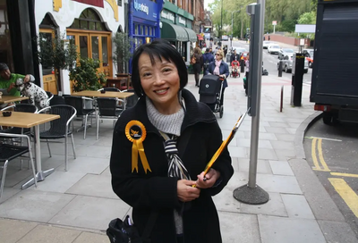 Pic courtesy of Camden New Journal Former Cllr Linda Chung in Hampstead